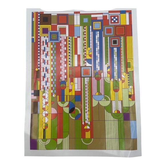 Frank Lloyd Wright Gold Foil Puzzle Saguaro Forms Cactus Flowers 1000 Pieces - Picture 6 of 7